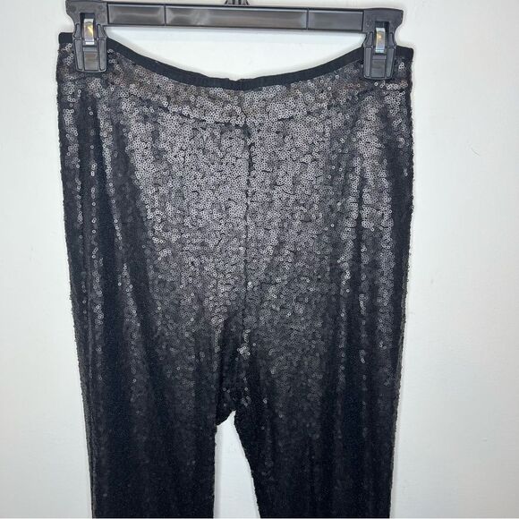 Cynthia Rowley Matte Sequin Flare Pants 6 - Picture 4 of 9